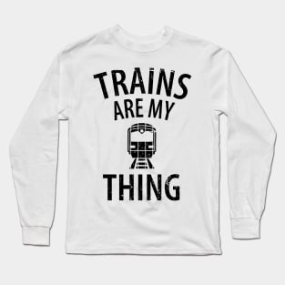 train railwayman trains driver Long Sleeve T-Shirt